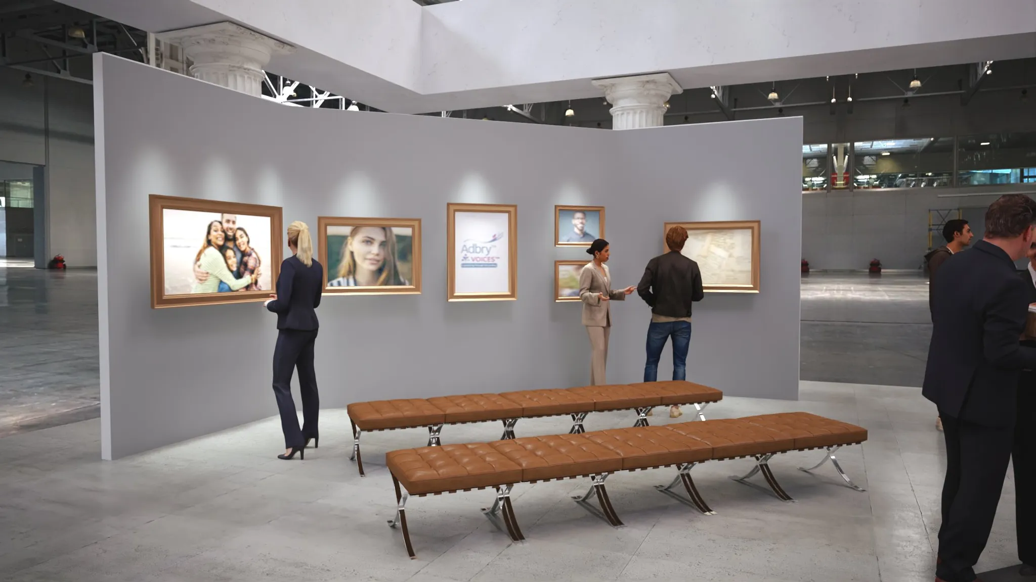 50x50 Island booth design by Reaction Space